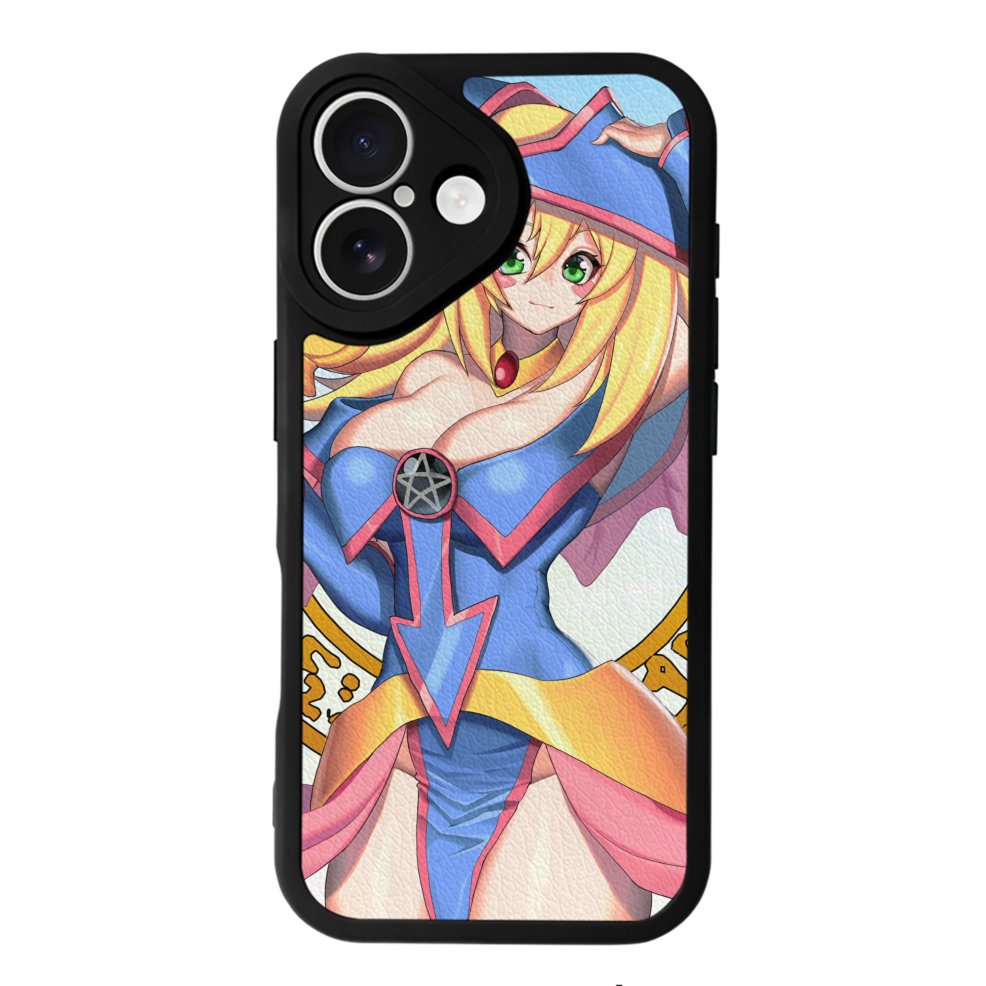 （画像用） 遊☆戯☆王 Yu-Gi-Oh! 【iPhone 16シリーズ対応】シリコンスマホケース（レザー調） 材質：シリコン
